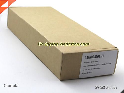  image 5 of Genuine MSI MS-1763 Battery For laptop 7800mAh, 87Wh , 11.1V, Black , Li-ion