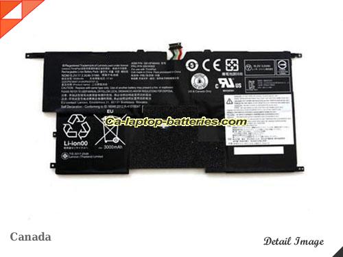  image 1 of Genuine LENOVO ThinkPad X1 Carbon(20A8-8005NAU) Battery For laptop 3290mAh, 50Wh , 15.2V, Black , Li-ion
