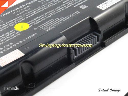  image 5 of Genuine CLEVO PB70EF-G Battery For laptop 5500mAh, 62Wh , 11.1V, Black , Li-ion