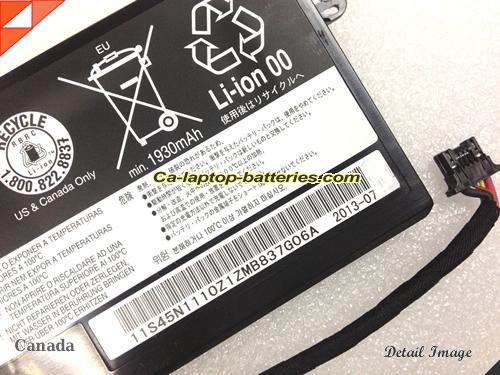  image 3 of 45N1711 Battery, Canada Li-ion Rechargeable 2162mAh, 24Wh , 4.25Ah LENOVO 45N1711 Batteries