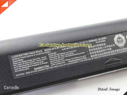  image 5 of Genuine CLEVO M1110QW Battery For laptop 2200mAh, 24.42Wh , 11.1V, Black , Li-ion