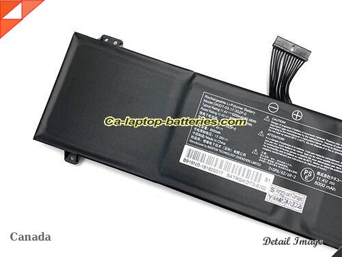  image 1 of Genuine SCHENKER XMG Fusion 15 XFU15L19 Battery For laptop 8200mAh, 93.48Wh , 11.4V, Black , Li-Polymer