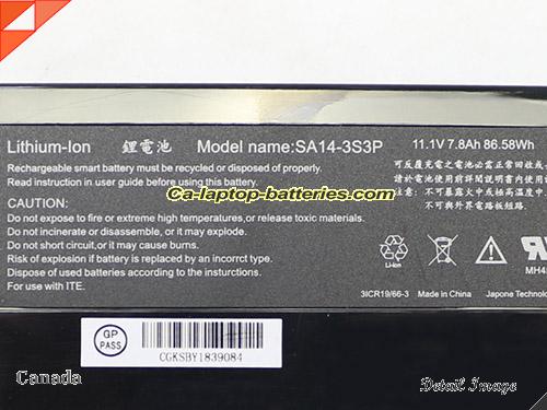  image 5 of Genuine DIRTBOOK S 14 Series Battery For laptop 7800mAh, 86.58Wh , 7.8Ah, 11.1V, Black , Li-ion
