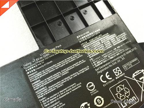  image 4 of Genuine ASUS VivoBook E502NA-DM029T Battery For laptop 4110mAh, 32Wh , 7.6V, Black , Li-ion