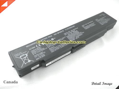  image 1 of Genuine SONY VAIO VGN-CR13T/W Battery For laptop 4800mAh, 11.1V, Black , Li-ion