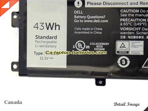  image 2 of 0KTCCN Battery, Canada Li-ion Rechargeable 3800mAh, 43Wh  DELL 0KTCCN Batteries