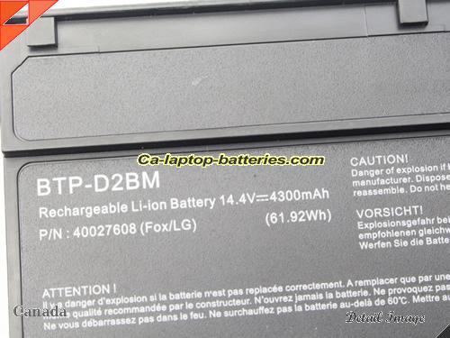  image 5 of BTP-D2BM Battery, Canada Li-ion Rechargeable 4300mAh MEDION BTP-D2BM Batteries