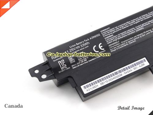  image 3 of Genuine ASUS VivoBook F200MA-CT146H Battery For laptop 3000mAh, 33Wh , 11.25V, Black , Li-ion