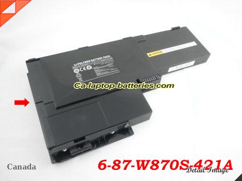  image 1 of 6-87-W870S-421A Battery, Canada Li-ion Rechargeable 3800mAh CLEVO 6-87-W870S-421A Batteries