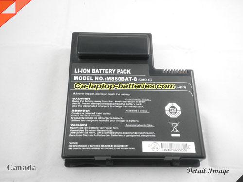  image 5 of Genuine CLEVO M860TU Battery For laptop 4400mAh, 65.12Wh , 14.8V, Black , Li-ion
