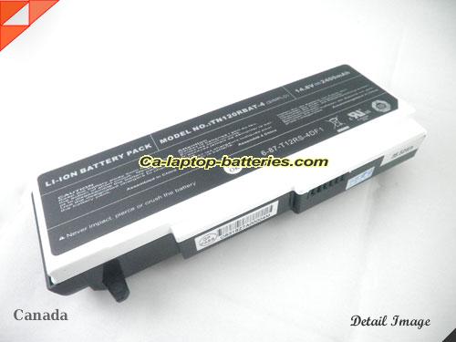  image 5 of Genuine CLEVO TN120R Notebook computer Battery For laptop 2400mAh, 14.8V, Black and White , Li-ion