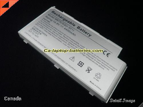  image 1 of GATEWAY M675 Replacement Battery 4400mAh 14.8V Sliver Li-ion