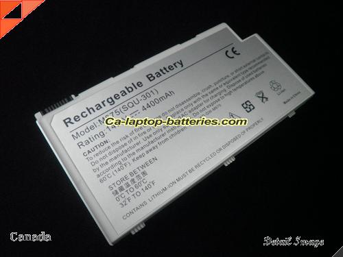  image 4 of GATEWAY M675 Replacement Battery 4400mAh 14.8V Sliver Li-ion