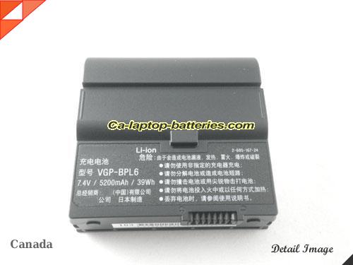  image 5 of SONY VGN-UX17C Replacement Battery 5200mAh 7.4V Black Li-ion