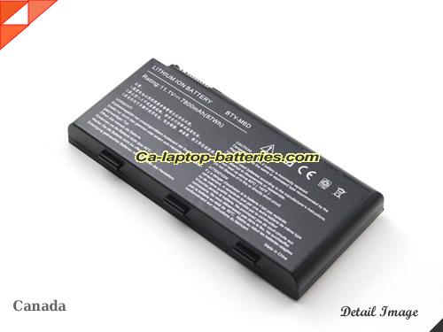  image 3 of BTY-M6D Battery, Canada Li-ion Rechargeable 7800mAh, 87Wh  MSI BTY-M6D Batteries