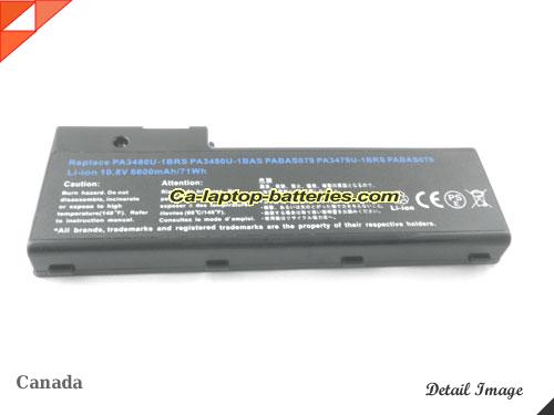  image 5 of PA3479U-1BAS Battery, Canada Li-ion Rechargeable 6600mAh TOSHIBA PA3479U-1BAS Batteries