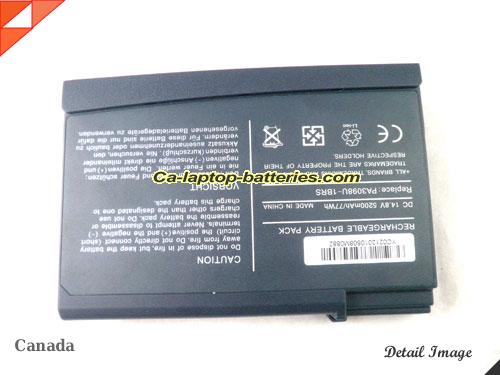  image 5 of PA3098 Battery, Canada Li-ion Rechargeable 4400mAh TOSHIBA PA3098 Batteries