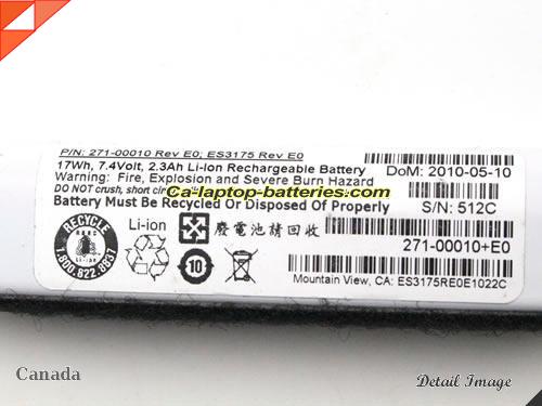  image 2 of 271-00010+G0 Battery, Canada Li-ion Rechargeable 2.3Ah NETAPP 271-00010+G0 Batteries