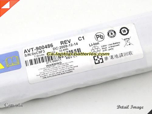  image 3 of AVT-900486 REV C1 Battery, CAD$50.97 Canada Li-ion Rechargeable 4500mAh, 32.4Wh  IBM AVT-900486 REV C1 Batteries