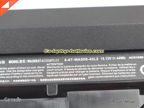  image 2 of Genuine HASEE mg150 Battery For laptop 44Wh, 15.12V, Black , Li-ion