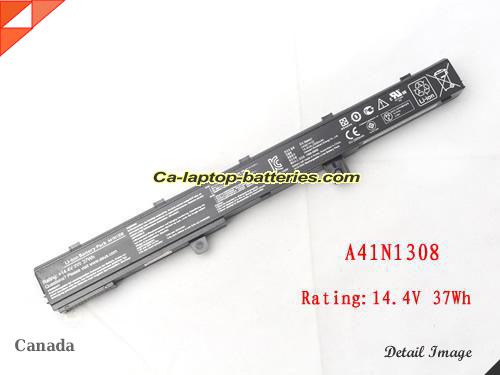  image 1 of Genuine ASUS A41N1308 Laptop Computer Battery YU12125-13002 Li-ion 37Wh Black In Canada