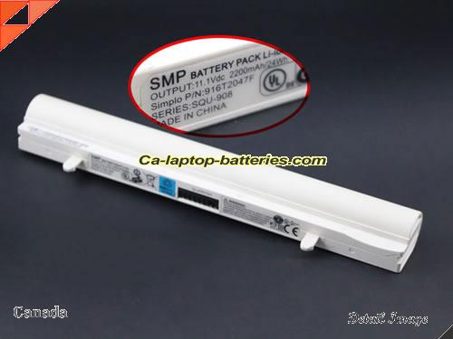  image 1 of Genuine SMP SQU-908 Laptop Computer Battery 916T2047F Li-ion 2200mAh White In Canada