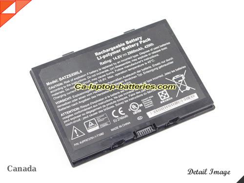  image 1 of Genuine MOTION 4UPF6737911T1060 Laptop Computer Battery 4UPF673791-1-T1060 Li-ion 2900mAh, 43Wh Black In Canada