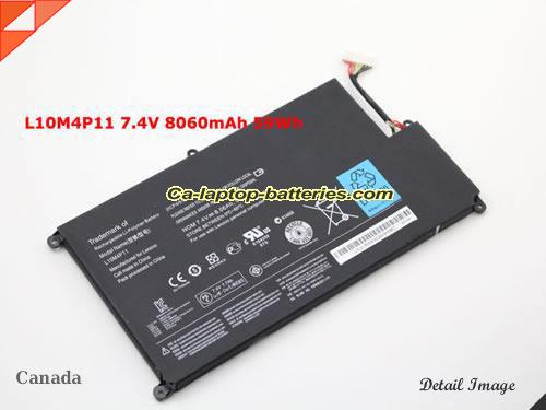  image 1 of Genuine LENOVO L10M4P11 Laptop Computer Battery 2ICP4/51/161-2 Li-ion 59Wh, 8.06Ah Black In Canada