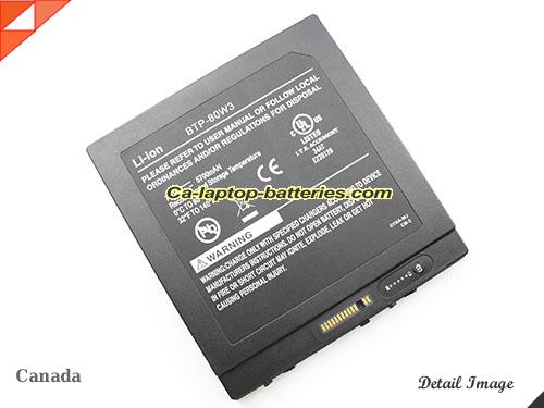  image 1 of Genuine XPLORE BTP-80W3 Laptop Computer Battery 11-09018 Li-ion 7600mAh, 56.24Wh Black In Canada
