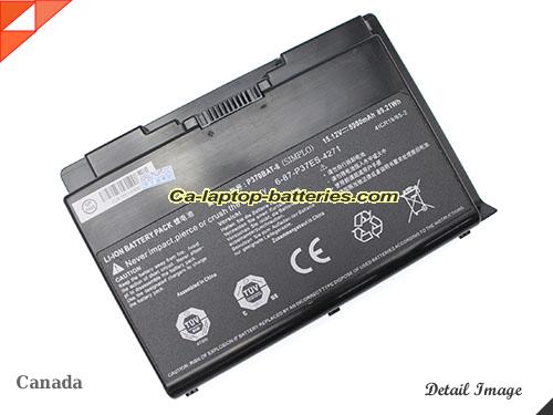  image 1 of Genuine CLEVO P370BAT-8 Laptop Computer Battery 4ICR18/65 Li-ion 5900mAh, 89.21Wh Black In Canada