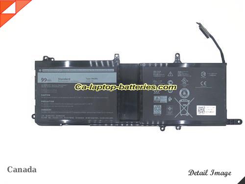  image 1 of Replacement DELL 0MG2YH Laptop Computer Battery 44T2R Li-ion 8333mAh, 99Wh Black In Canada