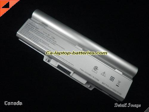  image 1 of Genuine AVERATEC 23+050380+00 Laptop Computer Battery 2200 Series Li-ion 7200mAh, 7.2Ah Silver In Canada
