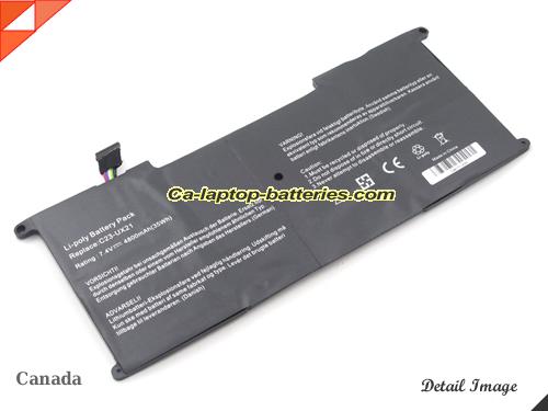  image 1 of Replacement ASUS C23-UX21 Laptop Computer Battery C23UX21 Li-ion 4800mAh, 35Wh Black In Canada