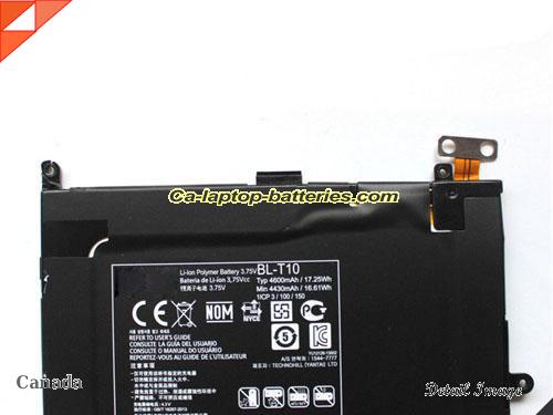  image 2 of Genuine LG BL-T10 Laptop Computer Battery BLT10 Li-ion 4600mAh, 17Wh Black In Canada