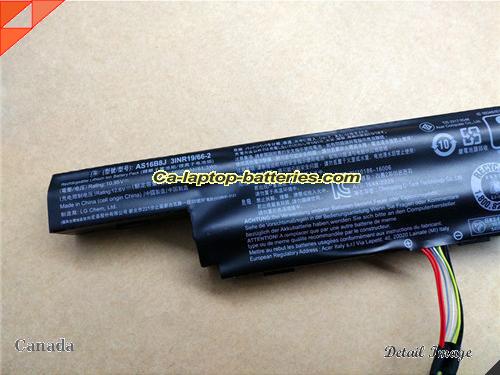  image 2 of Genuine ACER AS16B5J Laptop Computer Battery Aspire F15 F5-573G-765C Li-ion 5600mAh, 62.2Wh Black In Canada
