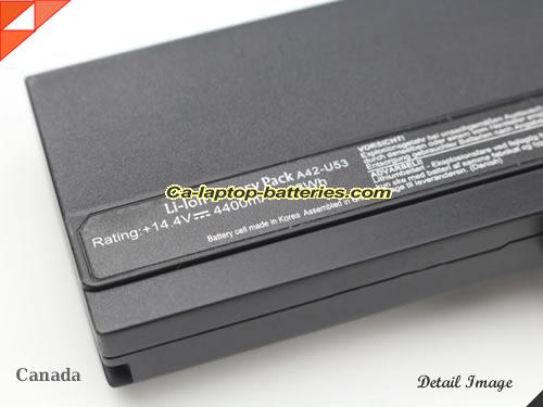 image 2 of Genuine ASUS A32U53 Laptop Computer Battery 70NZL1B3000Z Li-ion 4400mAh, 63Wh Black In Canada
