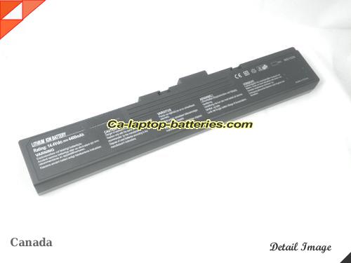  image 2 of Replacement MSI MS10xx Laptop Computer Battery MS 1029 Li-ion 4400mAh 1 side Sliver and 1 side black In Canada