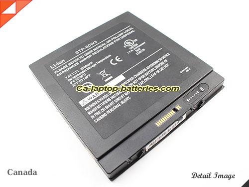  image 2 of Genuine XPLORE BTP-80W3 Laptop Computer Battery 11-09018 Li-ion 7600mAh, 56.24Wh Black In Canada