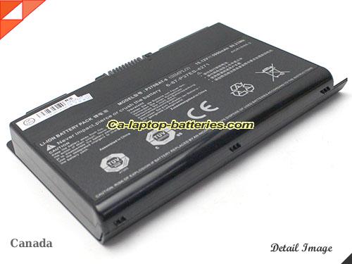  image 2 of Genuine CLEVO P370BAT-8 Laptop Computer Battery 4ICR18/65 Li-ion 5900mAh, 89.21Wh Black In Canada