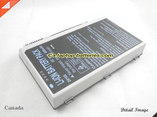  image 2 of Replacement CLEVO 87-D6B8S-4E8 Laptop Computer Battery W2CD61 Li-ion 6000mAh Grey In Canada