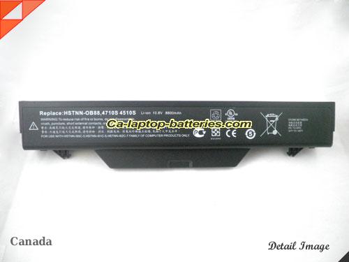  image 3 of Replacement HP HSTNN-I62C-7 Laptop Computer Battery 513130-321 Li-ion 7200mAh Black In Canada