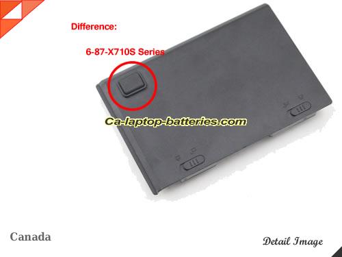  image 3 of Genuine CLEVO 6-87-X710S-4J72 Laptop Computer Battery 6-87-X710S-4272 Li-ion 5200mAh, 76.96Wh Black In Canada