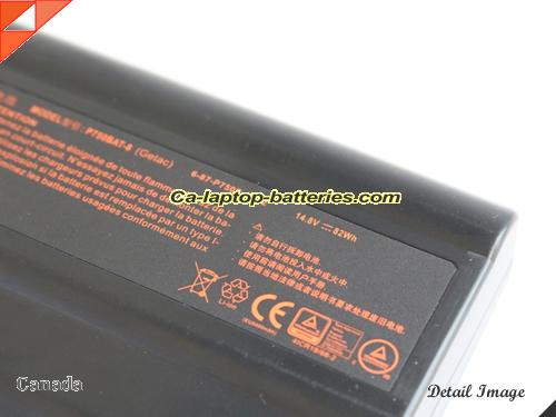 image 3 of Genuine CLEVO 6-87-P750S-4271 Laptop Computer Battery 6-87-P750S-4U73 Li-ion 82Wh Black In Canada