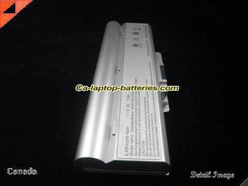  image 3 of Genuine AVERATEC 23+050380+00 Laptop Computer Battery 2200 Series Li-ion 7200mAh, 7.2Ah Silver In Canada