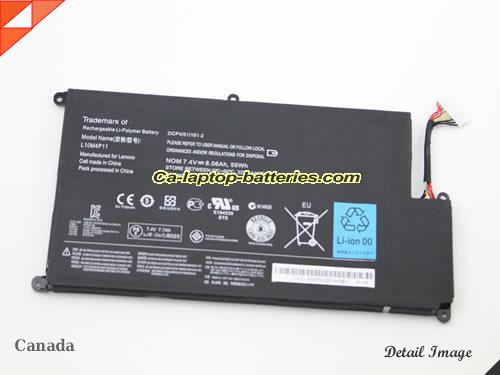  image 4 of Genuine LENOVO L10M4P11 Laptop Computer Battery 2ICP4/51/161-2 Li-ion 59Wh, 8.06Ah Black In Canada