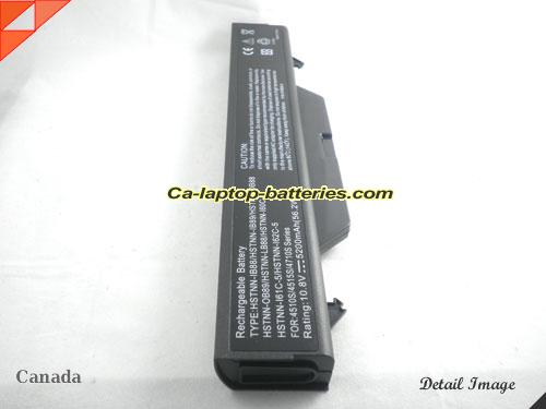  image 4 of Replacement HP HSTNN-I62C-7 Laptop Computer Battery HSTNN-I60C-5 Li-ion 5200mAh Black In Canada