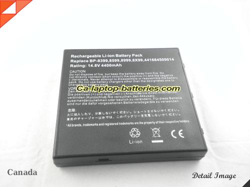  image 4 of Replacement MITAC BL-4240G131/P Laptop Computer Battery 441684400001 Li-ion 4400mAh Black In Canada