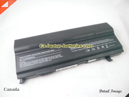  image 5 of Replacement TOSHIBA PA3399U-1BAS Laptop Computer Battery PA3400U-1BAS Li-ion 8800mAh Black In Canada