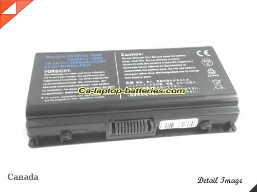  image 5 of Replacement TOSHIBA PA3591U-1BAS Laptop Computer Battery PA3591U-1BRS Li-ion 2200mAh Black In Canada