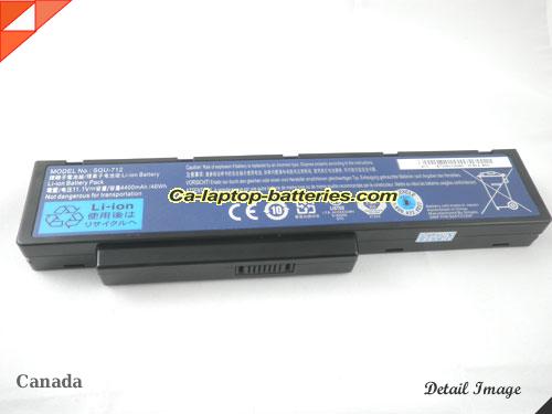  image 5 of Replacement GATEWAY SQU-712 Laptop Computer Battery 9134T3120F Li-ion 4400mAh Black In Canada